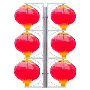 热销中国红市电低压led景观灯外挂路灯杆灯笼防水耐晒节日装饰灯