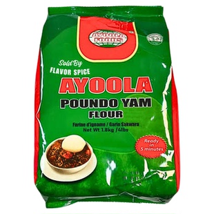 Ayoola Poundo Yam Fufu, smooth instant yam fufu 900g