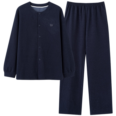 都市丽人德绒睡衣男款秋冬加绒