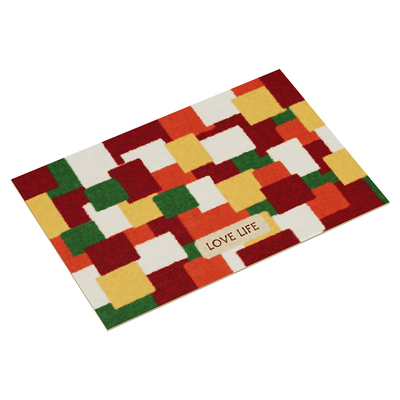 冬日织语氛围感ins风入户门门口pvc可擦洗皮革门口大地毯玄关垫子