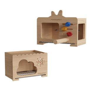 优嗖鹦鹉木屋龙猫兔子花枝鼠仓鼠木窝豚鼠小房子鸟窝牡丹纯实木