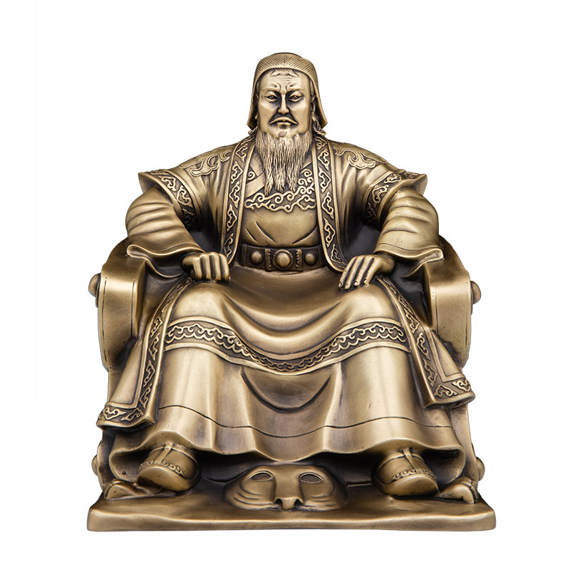 成吉思汗摆件铁木真铜像