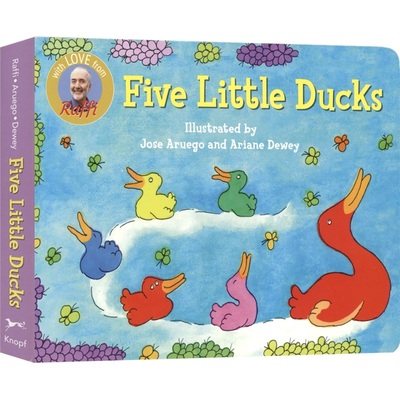 Penguin Five Little Ducks 五只小鸭子 纸板书 亲子读物 启蒙早教绘本 英语学习 睡前读物 英文原版进口儿童图书