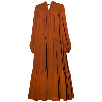 原创法式复古垂坠感绑带连衣裙