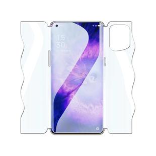 闪擎适用oppofindx5钢化水凝膜5G前后一体findx5pro手机膜全屏全覆盖findx5pro天玑版全包膜曲面防摔全身背膜