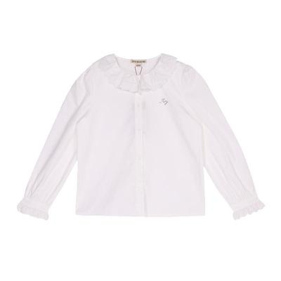 IVYHOUSE全棉法式花边领衬衫