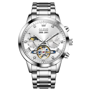 瑞士正品牌名新款男士手表男款机械表全自动镂空商务防水名表十大