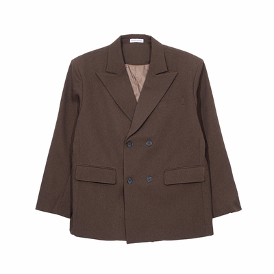 Hualun男生双排扣西装套装男