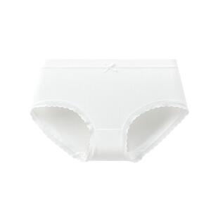 三福女中腰包臀内裤 无印染柔软舒适透气棉感半平角裤497781
