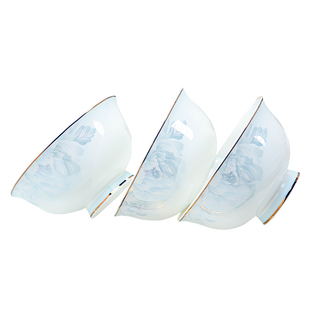 月光 单品自由组合碗碟套装家用欧式简约碗盘碗筷景德镇陶瓷盘子