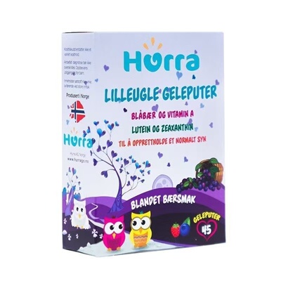 hurra挪威进口儿童蓝莓叶黄素