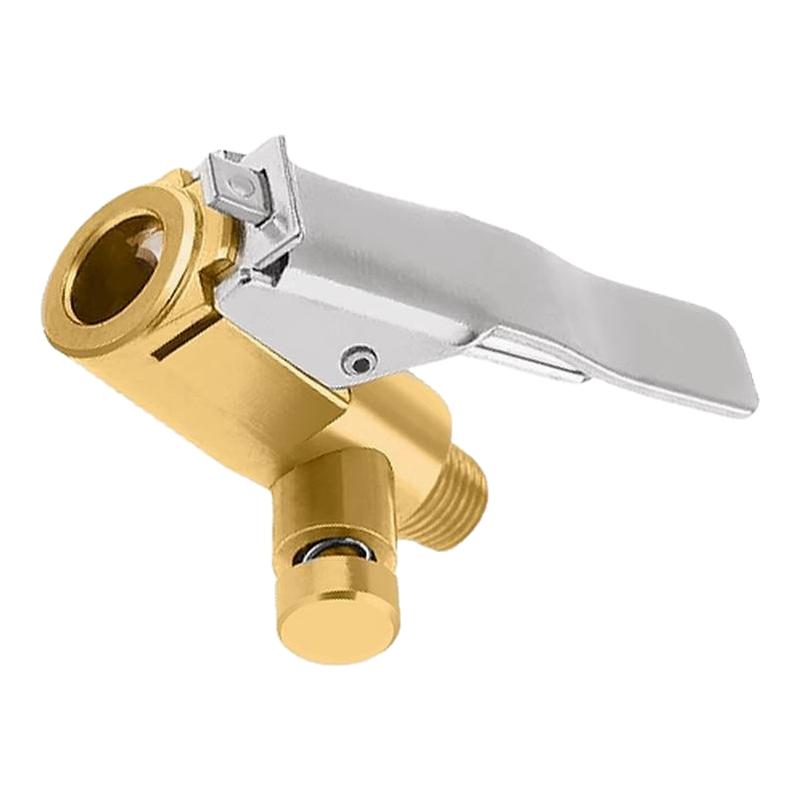 车载充气泵螺纹气嘴转换头拧入式快速夹头按压打气管转接延长配件