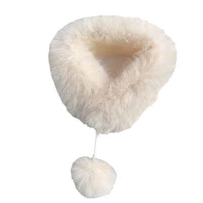 双面吸扣气质毛领皮草围脖时尚