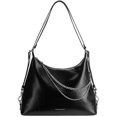 CHARLES&KEITH26春新款CK2-40782798大容量链条单肩托特包双肩包