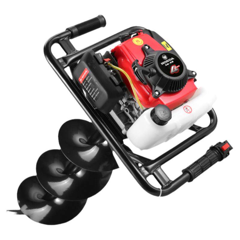 进口五羊本田四冲程地钻挖坑机打桩植树机钻冰机大功率果园施肥机