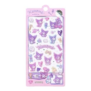 三丽鸥库洛米卡通可爱3d浮雕立体贴纸女孩儿童幼儿园奖励手帐手账素材咕卡水杯贴画diy装饰小图案防水美乐蒂