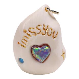 原色冰料猛犸象牙雕刻许愿石欧珀镶嵌坠项链挂件菩提手串DIY配件