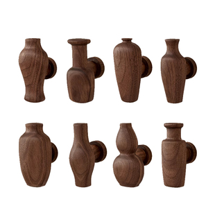 木町进门玄关墙壁挂衣钩强力粘胶免打孔衣帽承重架高档实木挂衣钩