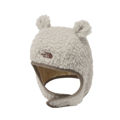 保暖熊耳朵抓绒帽子北面
