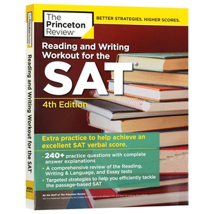 SAT读写训练 新版第4版 英文原版 Reading and Writing Workout for the SAT 美国高考SAT 英文版 进口原版英语考试辅导书籍