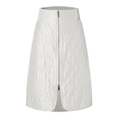 【电商专款】IMM尹默女装三角基线中裙醋酸肌理薄棉半身裙春季