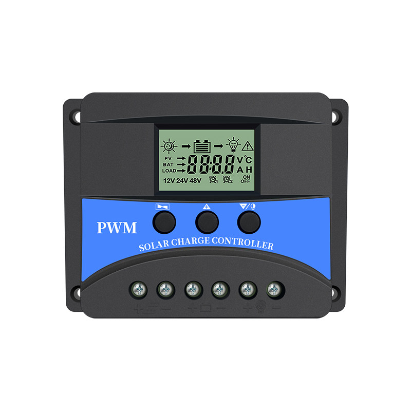 太阳能电池板控制器12V/24V10ALCD液晶显示自设参数5VUSB手机充电