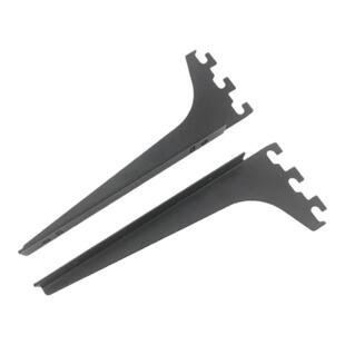 AA柱层板托黑白色置物架货架展示架收纳配件加厚玻璃木板支架托臂