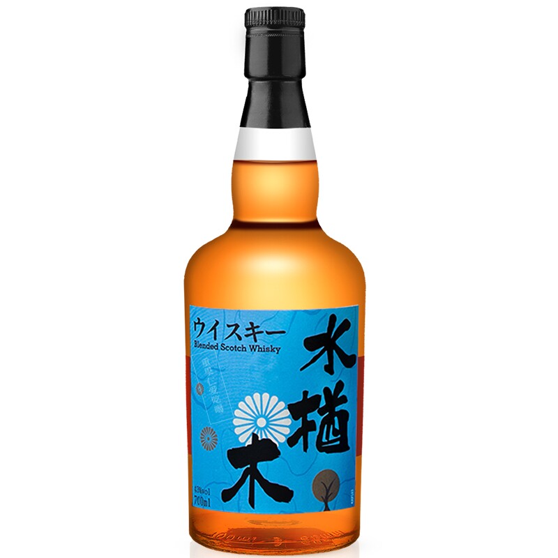 水楢木蓝标调和威士忌送礼瓶装