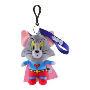 正版猫和老鼠毛绒公仔玩具周年纪念超人款汤姆猫杰瑞鼠儿童玩偶