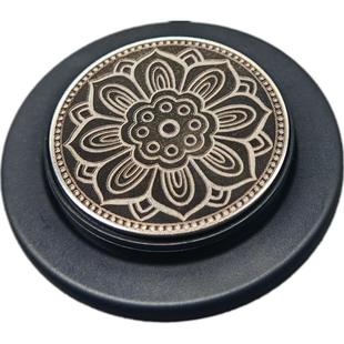 月亮与六便士硬币磁吸支架金属做旧个性气囊强力幸运寓意招财气囊