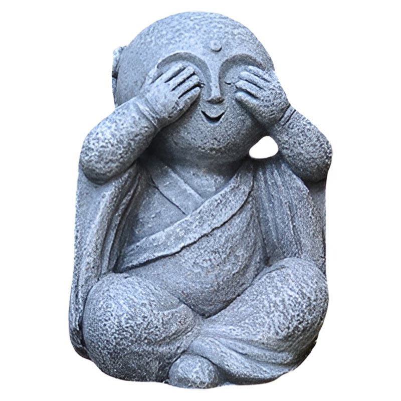 新中式小和尚摆件户外禅意工艺品