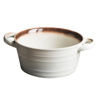 双耳汤碗大号汤盆高级陶瓷大碗家用日式面碗大汤碗超大釉下彩餐具