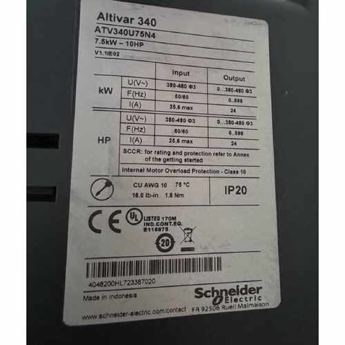 议价施耐德ATV340U75N4变频器全新二手都有现货