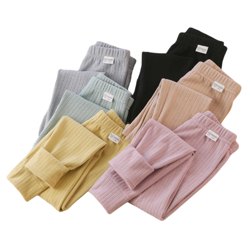 儿童磨毛保暖德绒无骨打底裤冬中大童棉毛裤秋裤男女童家居服睡裤