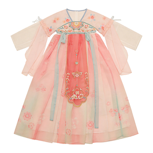 汉服女童春装超仙2026新款古风连衣裙女孩中国风唐装儿童古装裙子