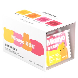Minayo美那有儿童营养包软糖青少年叶黄素钙锌DHA维生素氨基酸