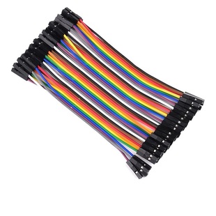 杜邦线母对母彩色排线公对母跳线公对公硅胶端子免焊连接线2.54mm