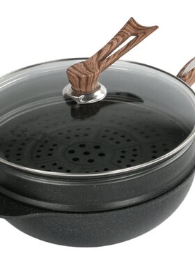 韩国电磁炉麦饭石不粘锅燃气锅