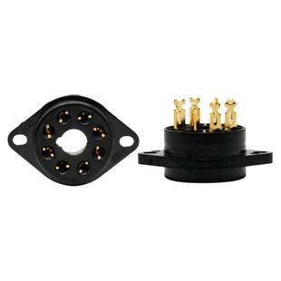 艺致EIZZ管座789脚电子管座 4脚磷青铜镀24K真金日本进口电木材质