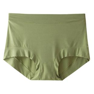 四件装加肥加大码高腰莫代尔纯色包臀三角内裤胖MM200斤300斤