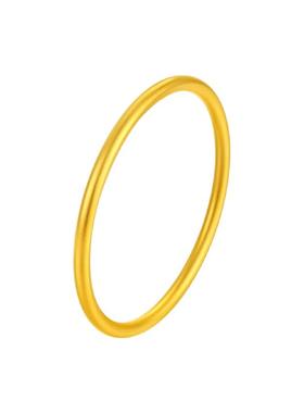 金包银古法传承素圈实心金手镯