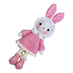 回放手工毛线diy糖果精灵兔子玩偶材料包钩针编织网红兔公仔娃娃