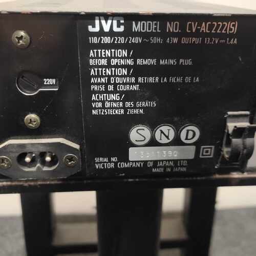 JVC，ADAPToR，型号CV一AC222(S)，电源—议价