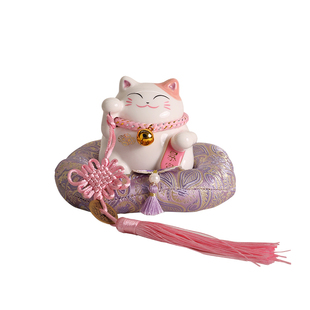 贝汉美中古风入户玄关香薰摆件招财猫客厅家居装饰品乔迁新居礼物