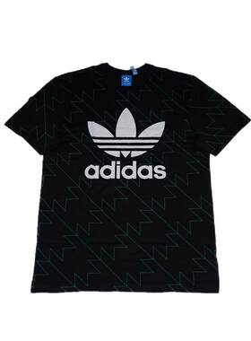 Adidas三叶草男子纯棉休闲短袖