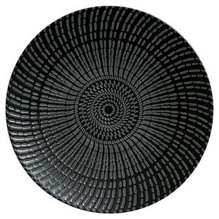 欧式黑色西餐厅餐盘创意陶瓷牛排盘简约ins点心碟子平盘意面盘子