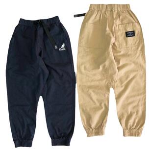 春秋男女童宝宝中大童休闲裤袋鼠百搭卫裤日系束脚纯棉工装裤长裤