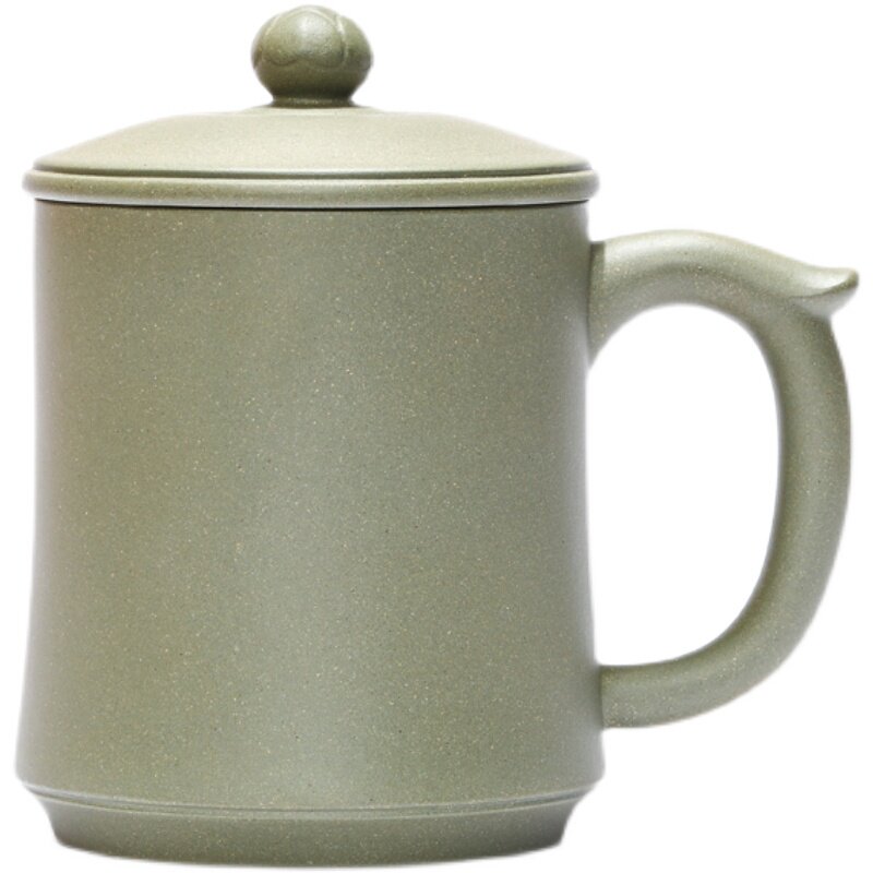 宜兴紫砂泡茶杯全手工豆青砂
