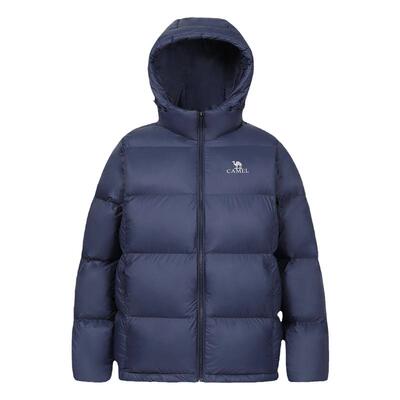 小红书短款羽绒服骆驼连帽