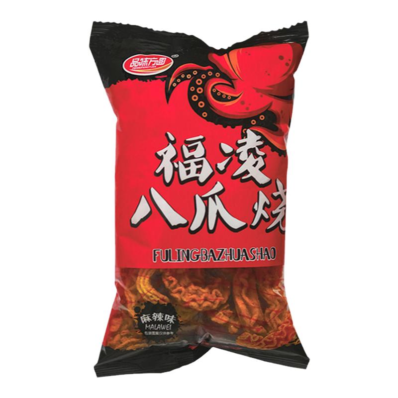 品味方圆福凌八爪烧42g/袋麻辣多种口味网红小吃办公零食休闲食品